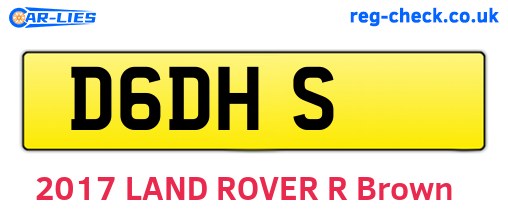 D6DHS are the vehicle registration plates.