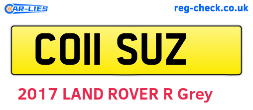 CO11SUZ are the vehicle registration plates.