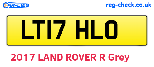 LT17HLO are the vehicle registration plates.