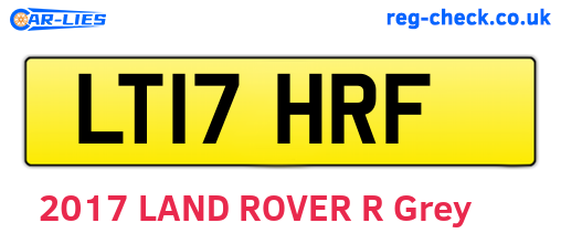 LT17HRF are the vehicle registration plates.