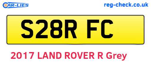 S28RFC are the vehicle registration plates.
