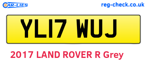 YL17WUJ are the vehicle registration plates.