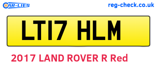 LT17HLM are the vehicle registration plates.