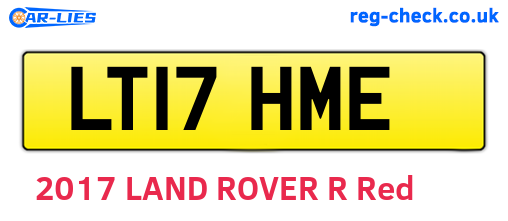 LT17HME are the vehicle registration plates.