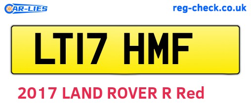 LT17HMF are the vehicle registration plates.