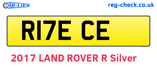 R17ECE are the vehicle registration plates.