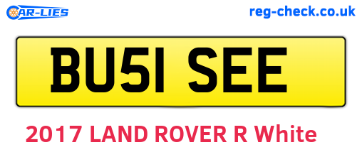 BU51SEE are the vehicle registration plates.