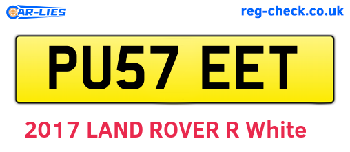 PU57EET are the vehicle registration plates.