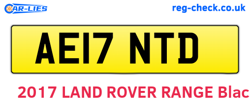 AE17NTD are the vehicle registration plates.