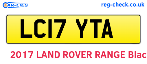 LC17YTA are the vehicle registration plates.