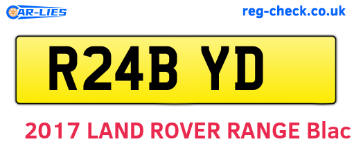 R24BYD are the vehicle registration plates.