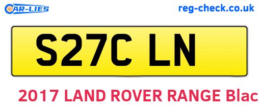S27CLN are the vehicle registration plates.