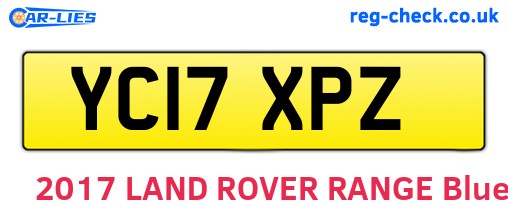 YC17XPZ are the vehicle registration plates.