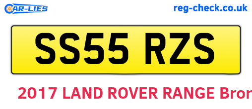 SS55RZS are the vehicle registration plates.