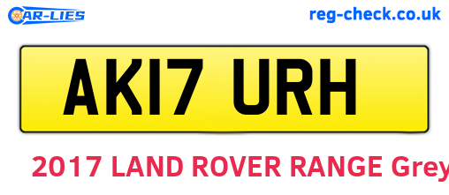AK17URH are the vehicle registration plates.