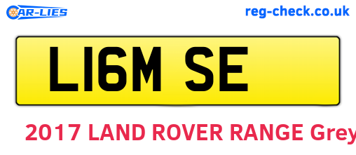 L16MSE are the vehicle registration plates.