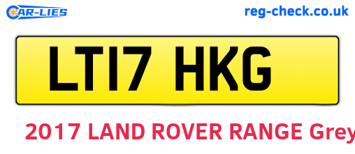 LT17HKG are the vehicle registration plates.