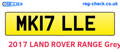 MK17LLE are the vehicle registration plates.