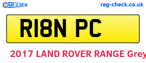 R18NPC are the vehicle registration plates.