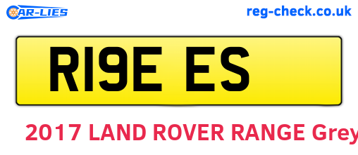 R19EES are the vehicle registration plates.