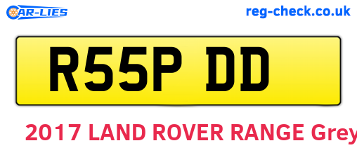 R55PDD are the vehicle registration plates.