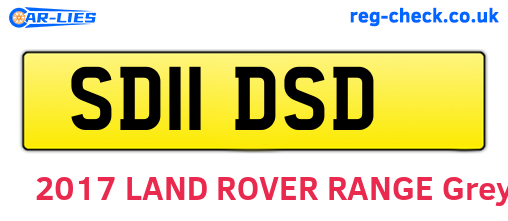 SD11DSD are the vehicle registration plates.