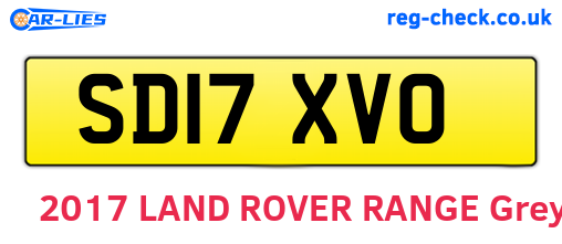 SD17XVO are the vehicle registration plates.