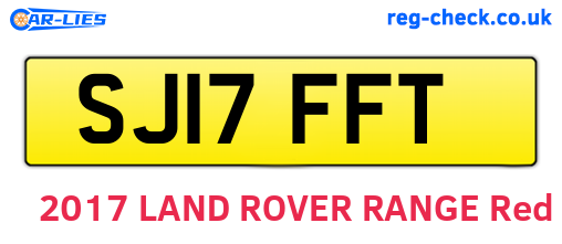 SJ17FFT are the vehicle registration plates.