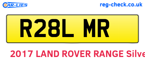 R28LMR are the vehicle registration plates.