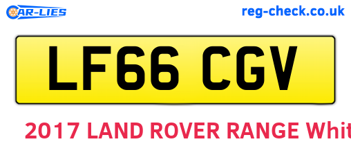 LF66CGV are the vehicle registration plates.