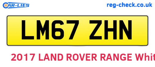 LM67ZHN are the vehicle registration plates.