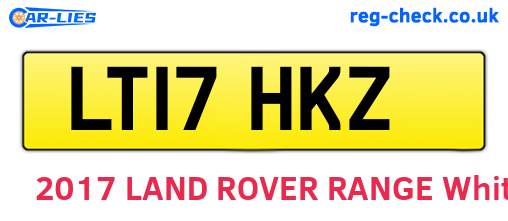 LT17HKZ are the vehicle registration plates.