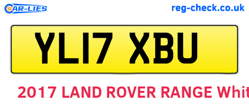 YL17XBU are the vehicle registration plates.