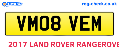 VM08VEM are the vehicle registration plates.