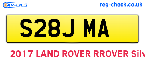 S28JMA are the vehicle registration plates.