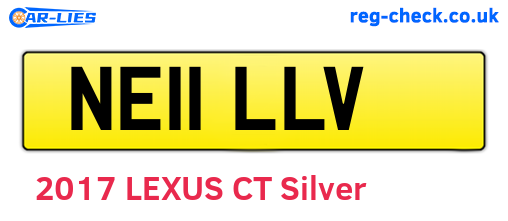 NE11LLV are the vehicle registration plates.