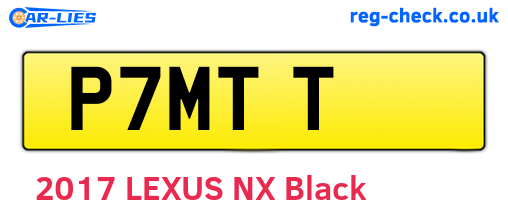 P7MTT are the vehicle registration plates.