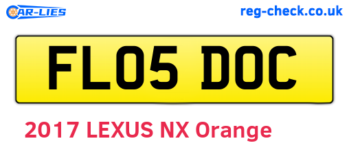 FL05DOC are the vehicle registration plates.