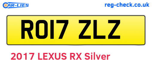 RO17ZLZ are the vehicle registration plates.