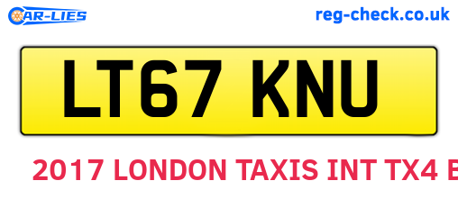 LT67KNU are the vehicle registration plates.