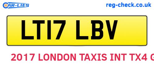 LT17LBV are the vehicle registration plates.