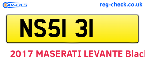 NS5131 are the vehicle registration plates.