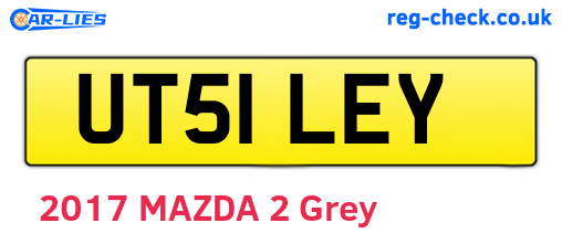 UT51LEY are the vehicle registration plates.