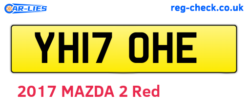 YH17OHE are the vehicle registration plates.