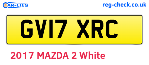 GV17XRC are the vehicle registration plates.