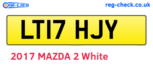 LT17HJY are the vehicle registration plates.