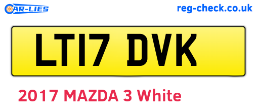 LT17DVK are the vehicle registration plates.