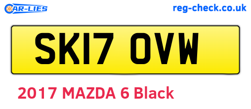 SK17OVW are the vehicle registration plates.