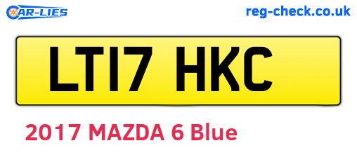 LT17HKC are the vehicle registration plates.