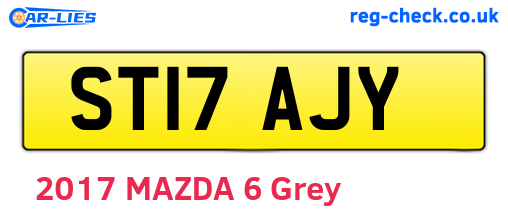ST17AJY are the vehicle registration plates.